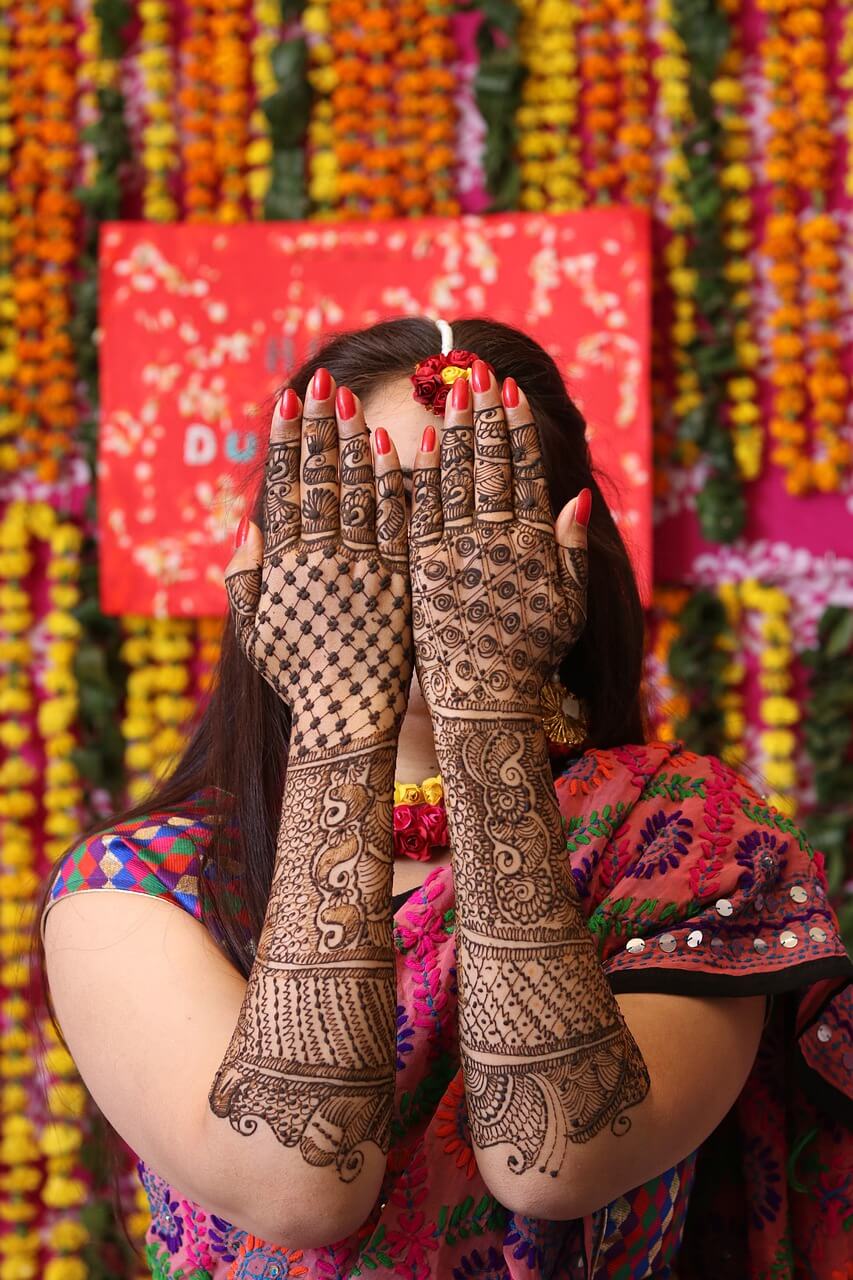 indian, culture, henna